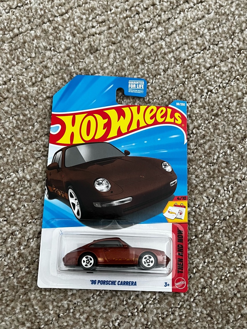 '96 Porsche Carrera Die-Cast Car - Brown